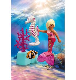 Meerjungfrau mit Seepferdchen