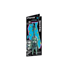 Playmobil Monster High Frankie Stein Figur in Verpackung mit blauem und Blitz-Design.
