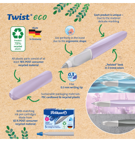 Pelikan Twist® eco Tintenroller grau – Nachhaltig, ergonomisch für Rechts- & Linkshänder