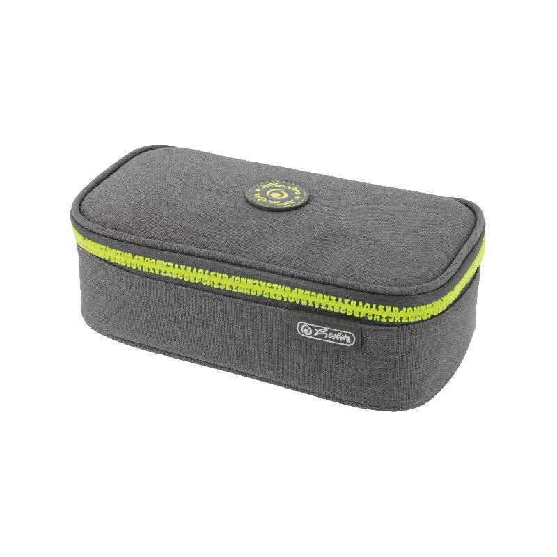 Herlitz Faulenzer beatBox ABC Grey/Yellow – Federtasche für Schule