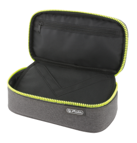 Herlitz Faulenzer beatBox ABC Grey/Yellow – Federtasche für Schule