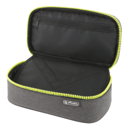 Herlitz Faulenzer beatBox ABC Grey/Yellow – Federtasche für Schule