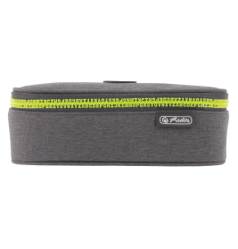 Herlitz Faulenzer beatBox ABC Grey/Yellow – Federtasche für Schule