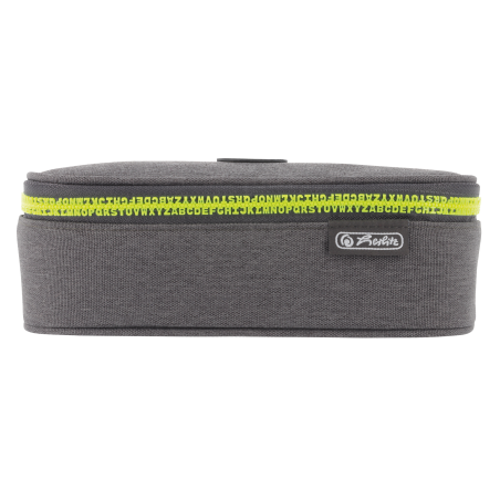 Herlitz Faulenzer beatBox ABC Grey/Yellow – Federtasche für Schule