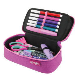 Herlitz Faulenzer beatBox ABC Purple/Pink – Federtasche für Schule