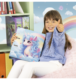 Ordner A4 70 mm Happy Unicorns