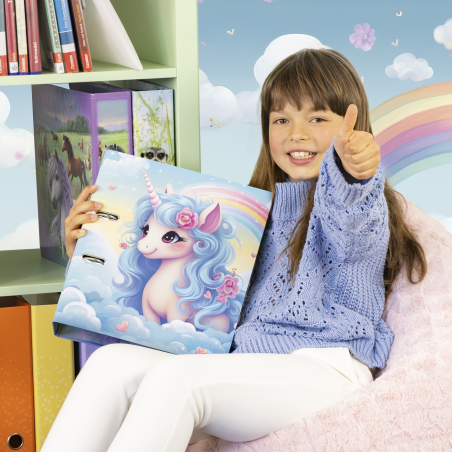 Ordner A4 70 mm Happy Unicorns