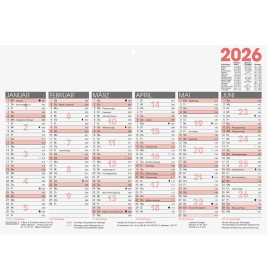 Tafelkalender A4 2026
