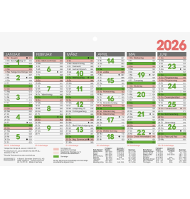 Tafelkalender A5 2026