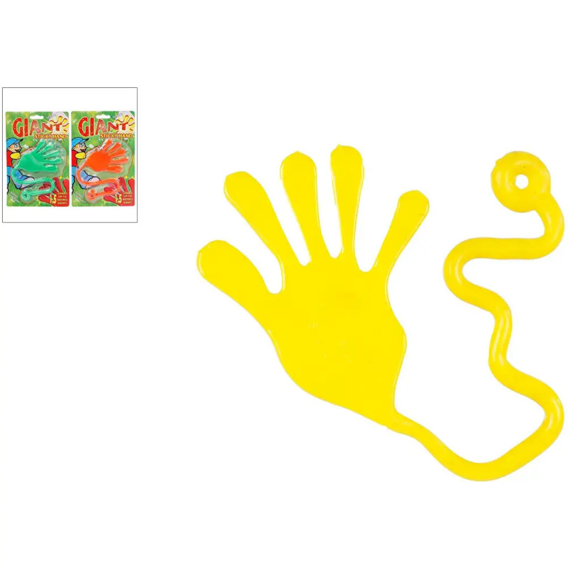 Riesen Klatschhand auf Karte gelb, rot, grün