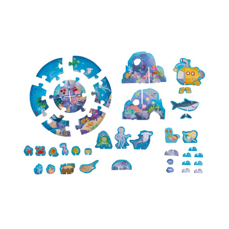 3D-Puzzle-Spielwelt Unterwasser
