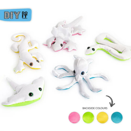 D-I-Y SANDTIERE, SORTIERT zum Bemalen