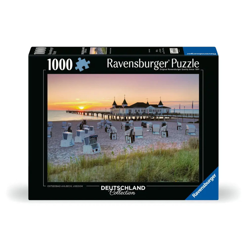 Ravensburger Puzzle Ostseebad Ahlbeck, Usedom 1000 Teile – Deutschland Collection Premium ab 14 J.