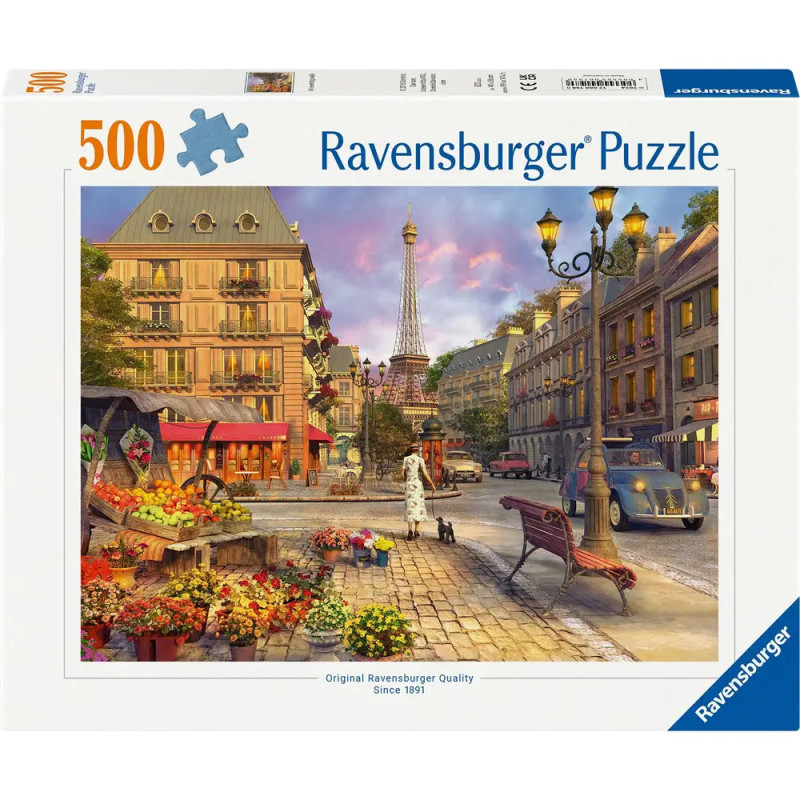 Ravensburger Puzzle 'Spaziergang durch Paris' 500 Teile – Romantisches Stadtmotiv