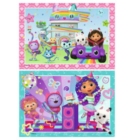 Ravensburger Puzzle Gabby's Dollhouse: Bereit zu Feiern – 2x24 Teile Set