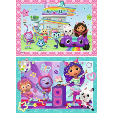 Ravensburger Puzzle Gabby's Dollhouse: Bereit zu Feiern – 2x24 Teile Set
