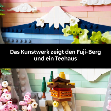 LEGO® Art Japanische Kirschblütenlandschaft (31218) – 3D Wandbild für Ruhe & Harmonie