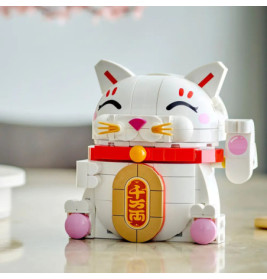 LEGO® Iconic Glückskatze (Maneki-Neko) 40813 – Glücks-Dekoration für Zuhause, ab 9 Jahre