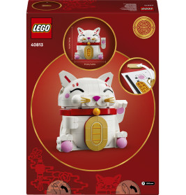 LEGO® Iconic Glückskatze (Maneki-Neko) 40813 – Glücks-Dekoration für Zuhause, ab 9 Jahre