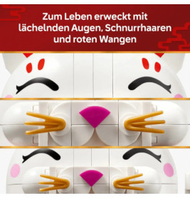 LEGO® Iconic Glückskatze (Maneki-Neko) 40813 – Glücks-Dekoration für Zuhause, ab 9 Jahre