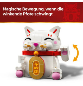 LEGO® Iconic Glückskatze (Maneki-Neko) 40813 – Glücks-Dekoration für Zuhause, ab 9 Jahre