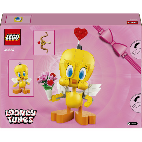 LEGO® Iconic Liebesbote Tweety 40824 – Dekoratives Geschenk für Looney Tunes Fans, 12+
