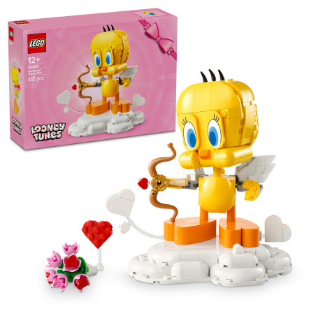 LEGO® Iconic Liebesbote Tweety 40824 – Dekoratives Geschenk für Looney Tunes Fans, 12+