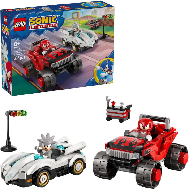 LEGO® Sonic the Hedgehog 'Silver's Auto vs. Knuckles' Monstertruck' (77118) – Action Set