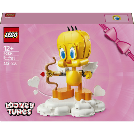 LEGO® Iconic Liebesbote Tweety 40824 – Dekoratives Geschenk für Looney Tunes Fans, 12+