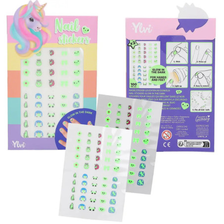 Ylvi Nagelsticker Glow in the Dark