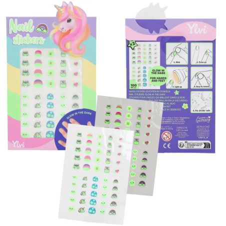 Ylvi Nagelsticker Glow in the Dark