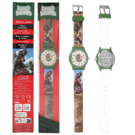 Dino World Silikon-Armbanduhr