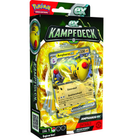 AMIGO Pokémon Kampfdeck Ampharos-ex / Lucario-ex – Sammelkartenspiel für Trainer ab 6