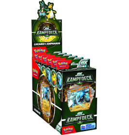 AMIGO Pokémon Kampfdeck Ampharos-ex / Lucario-ex – Sammelkartenspiel für Trainer ab 6