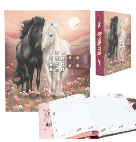 Depesche Miss Melody Tagebuch mit Code und Sound – Pferde-Design & Geheimcode