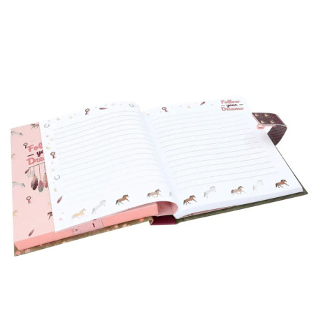Depesche Miss Melody Tagebuch mit Code und Sound – Pferde-Design & Geheimcode