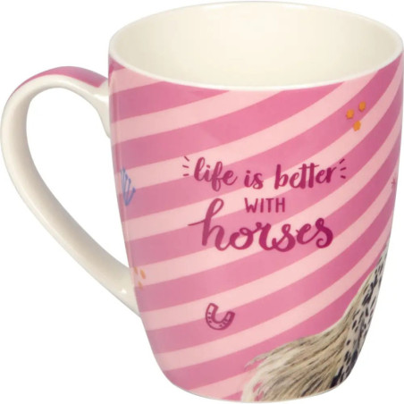Porzellan-Tasse - Pferdefreun