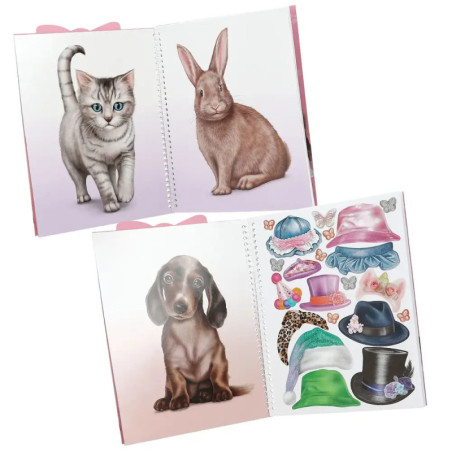 Depesche TOPModel Cute Animals Dress Me Up – Stickerbuch für Tier-Fashion Design