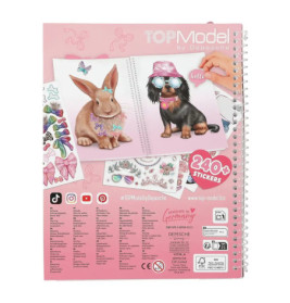 Depesche TOPModel Cute Animals Dress Me Up – Stickerbuch für Tier-Fashion Design