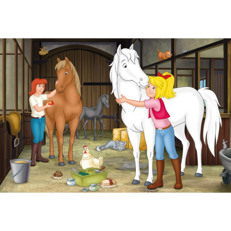 Selecta Puzzle-Box Bibi & Tina – 4 Puzzles (2x100, 2x150 Teile) ab 6 Jahre