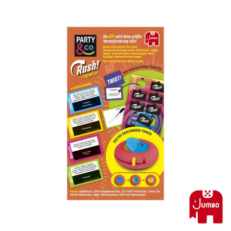 Jumbo Party & Co. Rush – Das schnelle Partyspiel für Freunde ab 14 Jahren