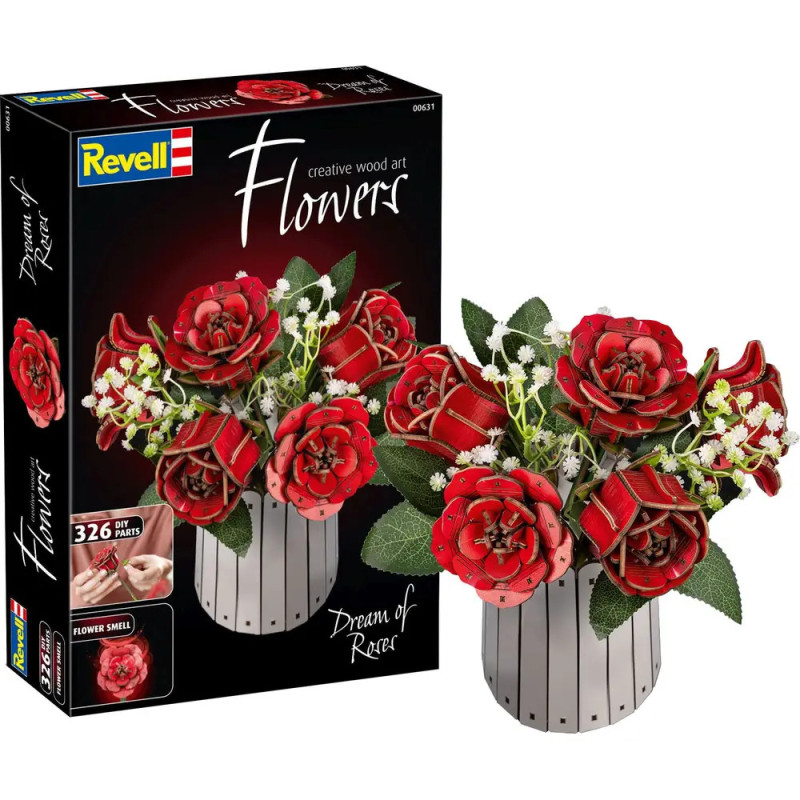 Revell Dream of Roses Holzblumen – Romantische Eleganz für dein Zuhause