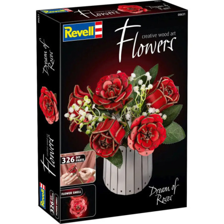 Revell Dream of Roses Holzblumen – Romantische Eleganz für dein Zuhause