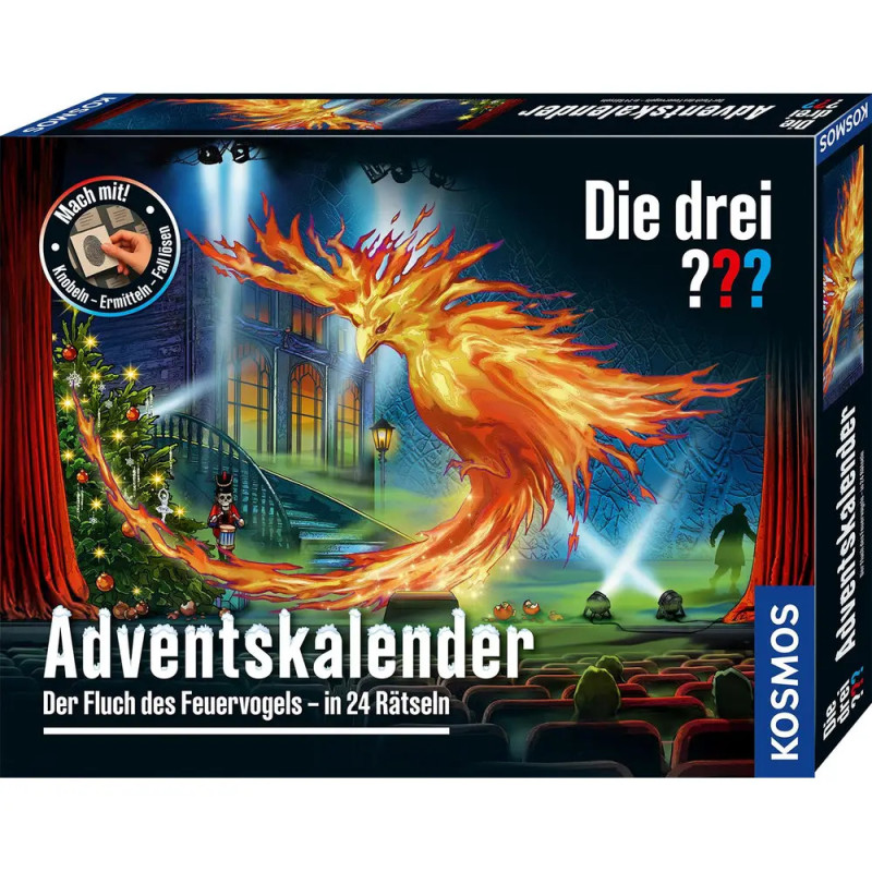 KOSMOS Die drei ??? Adventskalender 2026 – Rätsel & Gadgets für junge Detektive ab 8 J.