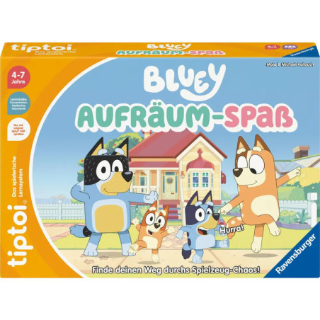 Ravensburger tiptoi® Bluey Aufräum-Spaß – Interaktives Lernspiel für Kinder ab 3 Jahren