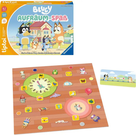 Ravensburger tiptoi® Bluey Aufräum-Spaß – Interaktives Lernspiel für Kinder ab 3 Jahren