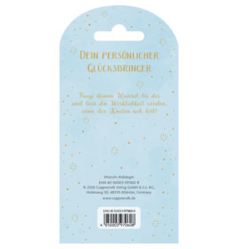 Coppenrath Verlag Schmuckanhänger mit Wunschband „Make a wish“ – Glücksbringer & Accessoire