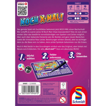 Selecta Noch X-Mal! – Familien Gedächtnisspiel, Merkfähigkeit für 2-4 Spieler