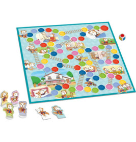 Selecta Leiterspiel Bobo Siebenschläfer – Klassisches Würfelspiel ab 3 Jahre