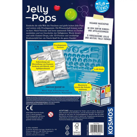 KOSMOS Fun Science Jelly Pops – Kreative Molekularküche & essbare Gelee-Kugeln ab 8 J.